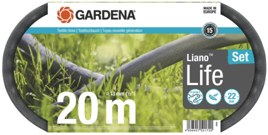 Gardena Slange Tekstil Liano™ Life 20 m Sett