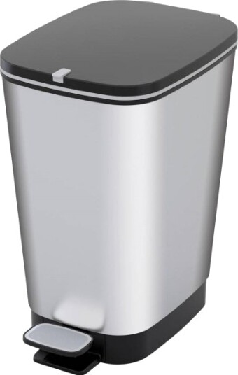 Curver Chic Bin Style Avfallsbeholder M 25L Sølv 272236
