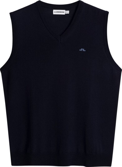 J.Lindeberg Liam Knitted Blå Golfgenser herre JL Navy Small