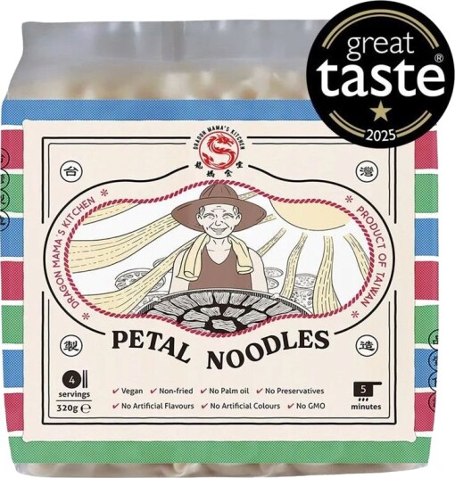 Petal Noodles   Dragon Mama"s Kitchen 320 gram Taiwan