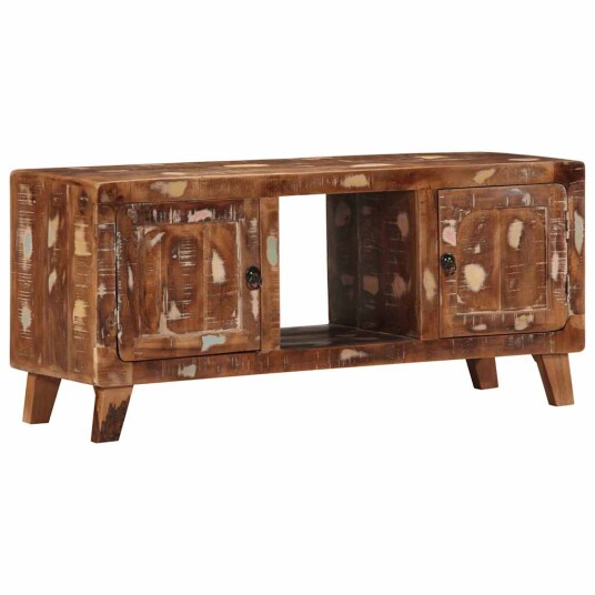  TV benk 105x46x32 cm gjenvunnet heltre