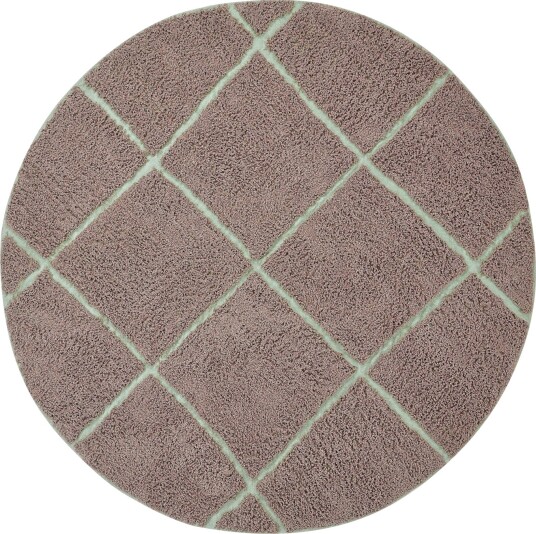 Runde tepper   Bellevue Natural Cotton Shaggy taupe/grønn Størrelse: Ø 200 cm