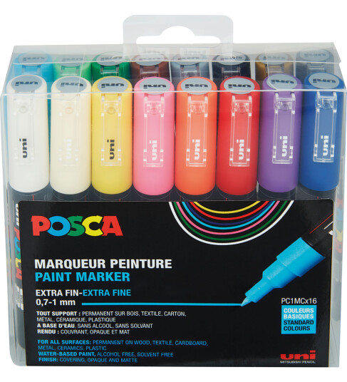 Posca Posca PC-1M Set of 16 Posca Posca PC-1M Set of 16