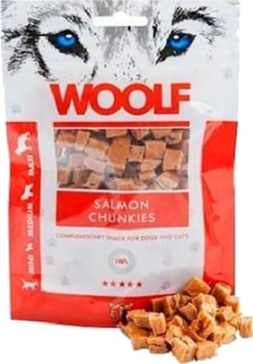 Woolf 100g Laksebiter - Hundefôr Uten Kjemiske Tilsetninger