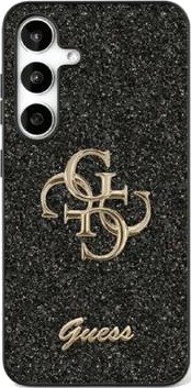 Samsung Galaxy S25 Guess Fixed Glitter 4G Metal Logo Deksel - Svart