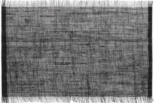 Secret De Gourmet Bordbrikke Med Frynser, 45 X 30 Cm, Svart