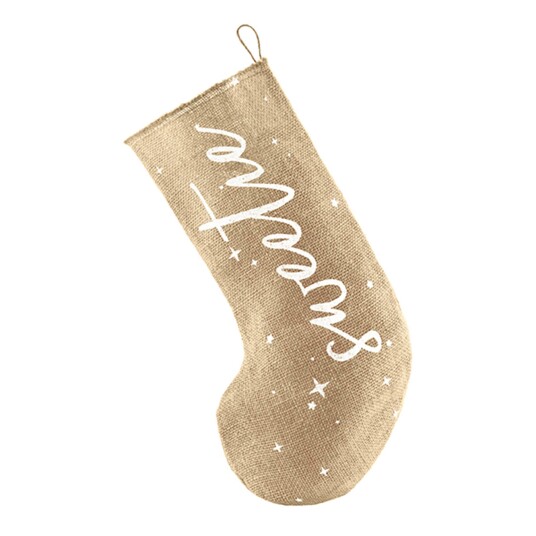 PartyDeco Julestrømpe i Jute - Sweetie PartyDeco Julestrømpe i Jute - Sweetie