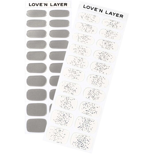 LoveN Layer Love"n Mix Metallic & Sparkle Silver​