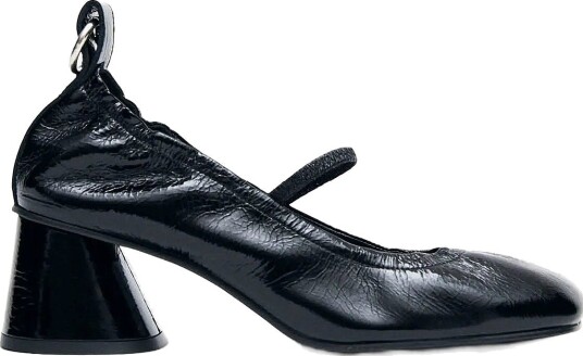 ALOHAS Rhiane Patent Black Leather Pumps - BLACK - 37