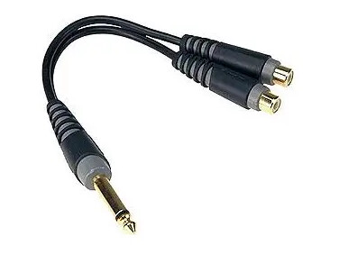 Klotz AYU-4 Y cable jack M to 2xRCA socket Klotz AYU-4 Y cable jack M to 2xRCA socket