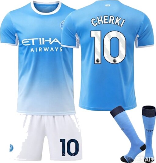 2026-2027 Manchester City Hjemmedrakt Barn Voksen Fotballdrakt Nr. 10 Cherki.x