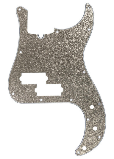 D'Andrea P-Bass Pickguard Sølv Sparkle