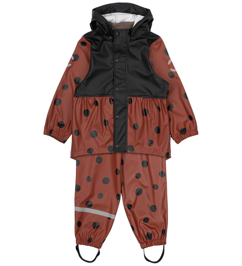 Mikk-line Henna Ladybug Suspenders Rain Sett 104
