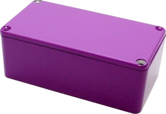 Hammond Electronics 1590BSPR 112 × 60 × 38 mm Støpt Aluminium Lilla Kabinett