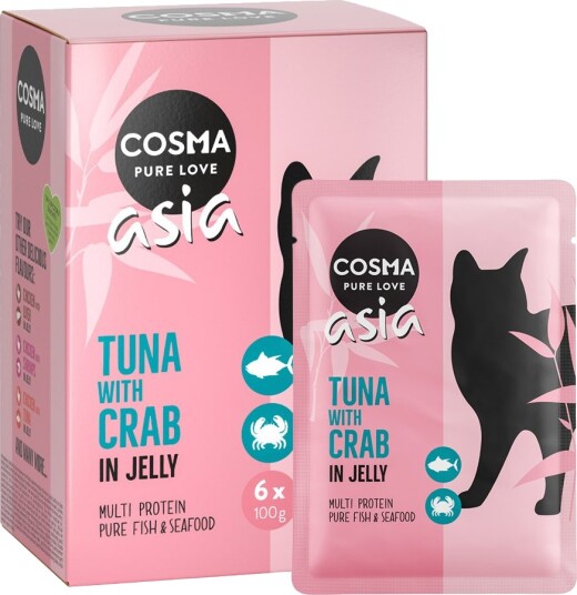 Cosma Asia Porsjonsposer Tunfisk Krabbe 24X100 G