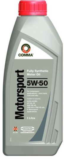 Motorolje COMMA MOTORSPORT 5W50 1L Motorolje COMMA MOTORSPORT 5W50 1L