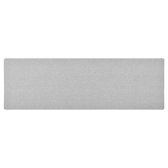vidaXL Teppeløper lysegrå 80x250 cm