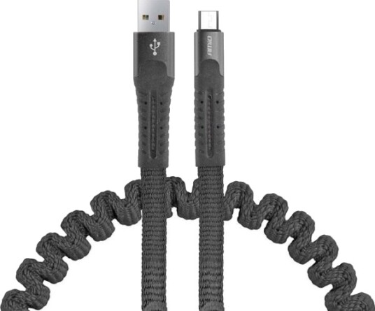 Amio Micro USB Ladekabel 1,2 M Svart