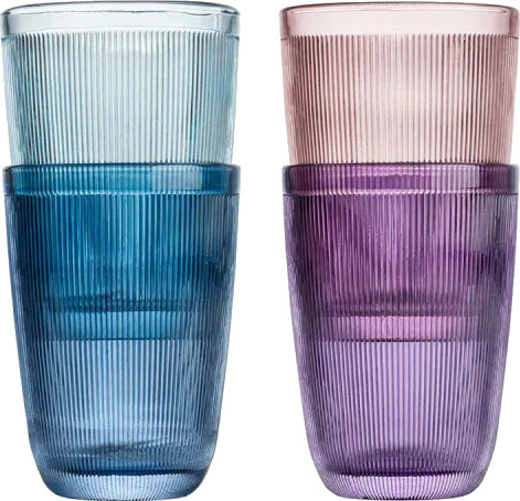 Hadeland Glassverk Siri Glass 30cl 4pk Farget