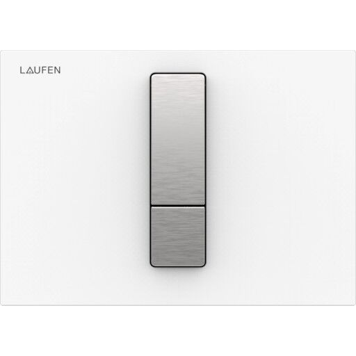 Laufen Lis betjeningsplate AW102, hvit glass Laufen Lis betjeningsplate AW102, hvit glass