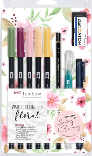 Tombow Watercoloring set Floral Tombow Watercoloring set Floral