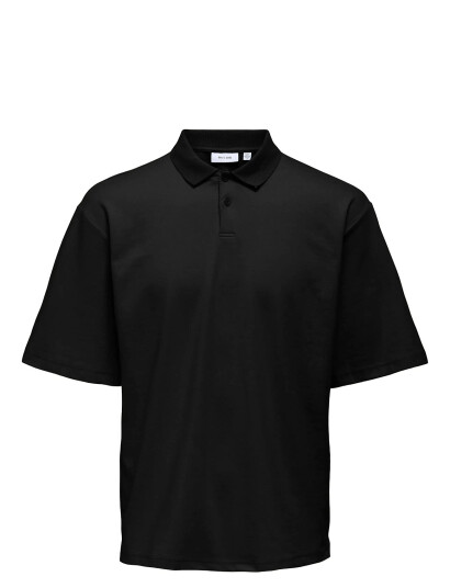 ONLY & SONS Onscaspian Aut Ss Polo - Black - XS