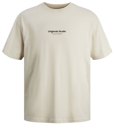 Jack and Jones Junior Vesterbro Tee Short Sleeve Crew Neck Junior Beige 140
