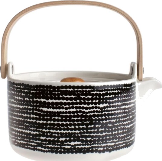 Marimekko Räsymatto tekanne Svart-hvit Marimekko Räsymatto tekanne Svart-hvit