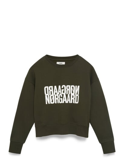 Mads Nørgaard Original Sweat Tilvina Sweatshirt - Khaki green - M Mads Nørgaard Original Sweat Tilvina Sweatshirt - Khaki green - M