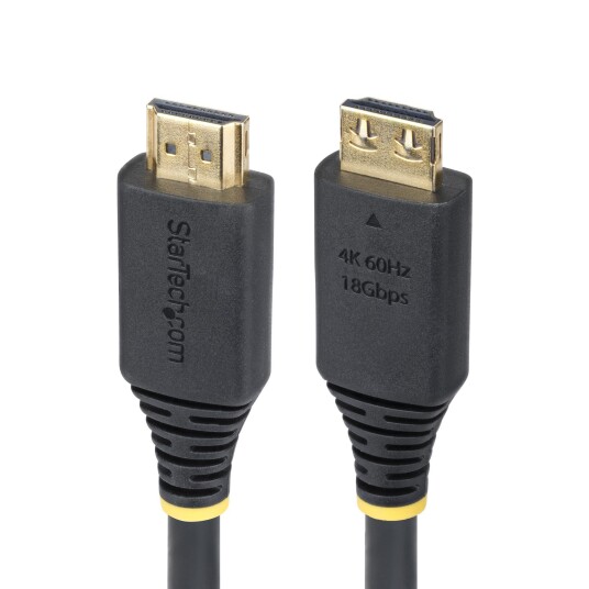 StarTech 6FT HIGH SPEED HDMI CABLE GRIPPING CONNECTORS/4K 60HZ/HDR1 CABL StarTech 6FT HIGH SPEED HDMI CABLE GRIPPING CONNECTORS/4K 60HZ/HDR1 CABL