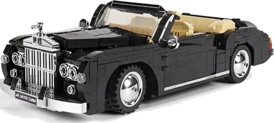 Mould King 10006 Retro Modellbil 1964 Rr Silver Cloud Byggesett 8+ År 1096 Deler