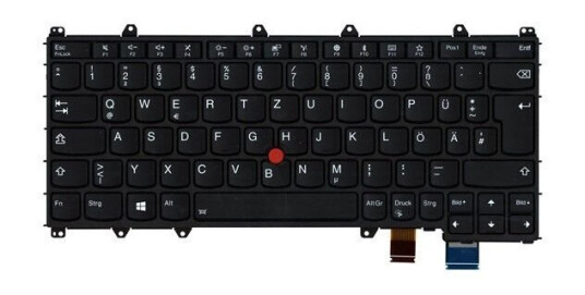 Lenovo Chicony - Brbart tastatur - til utskifting - Tysk - Svart