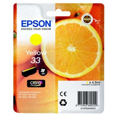 Epson Epson 33 Blekkpatron gul T3344