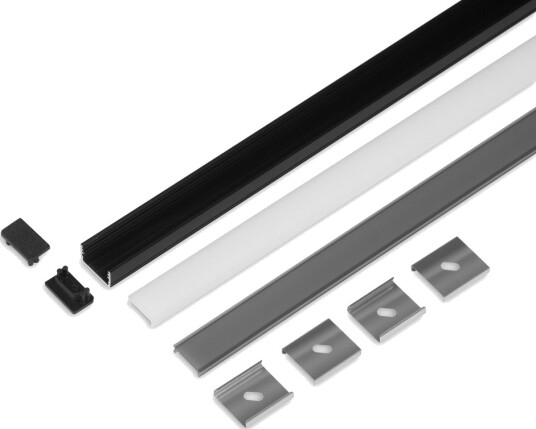 Topmet 2m sett UNI14 + C3 CLICK Svart anodisert