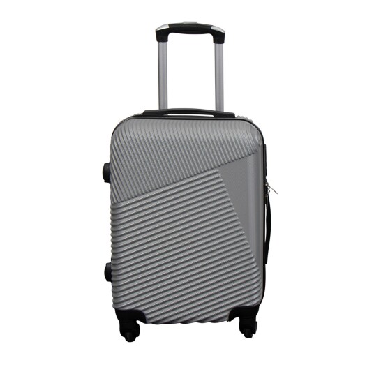 Borg Living Kabinkoffert - Hardcase lettvekts koffert - Str. liten - Silver lines