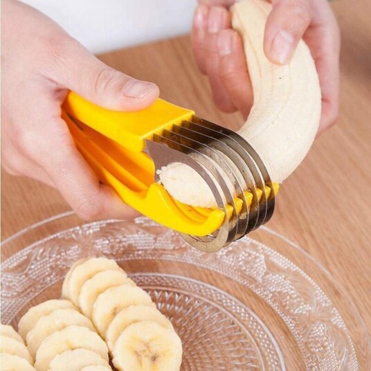 Bananskjærer - rustfritt stål Bananskjærer - rustfritt stål