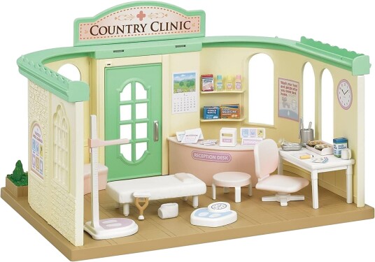 Sylvanian Families Landsbyklinikk Lekesett med 45+ Deler og Tilbehør
