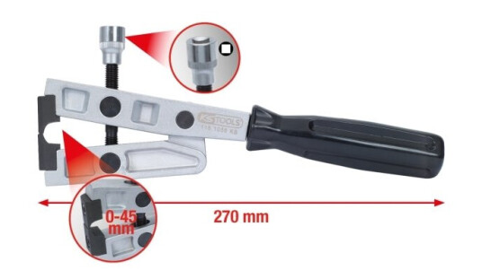 Ks Tools Slangeklemmetang 270 mm i Stål og Plast Ks Tools Slangeklemmetang 270 mm i Stål og Plast