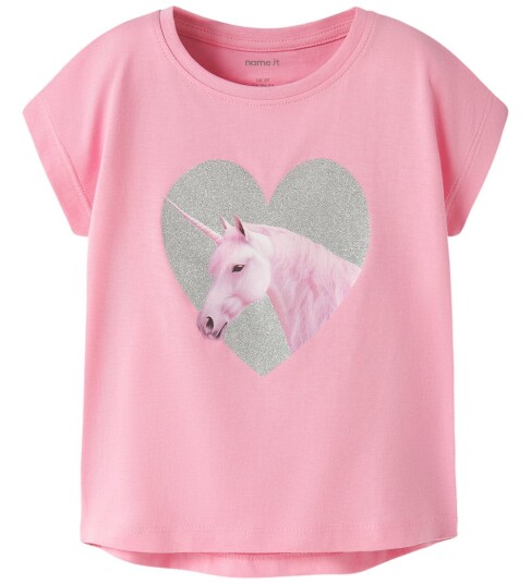 Name It T skjorte   2 pack   NmfVotia   Bright White/Rosa Drikke   Name It   6 år 116   T skjorte Hvit