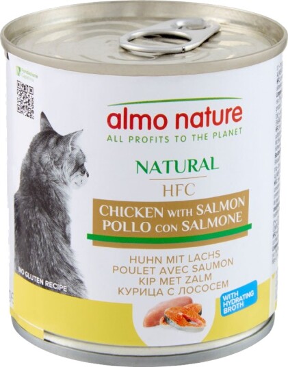 Almo Nature Hfc Våtfôr Sparepakke Hfc Natural & Laks Kylling 24 X 280 G