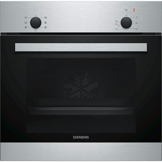 Siemens iQ100 Innbyggingsovn Rustfritt Stål 66L med Varmluft og Hurtigstart