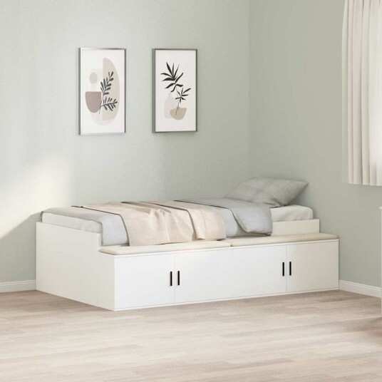 Lagerbed Hvit 90x190 cm