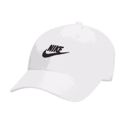 Nike Club Unstructured Futura Wash caps unisex Hvit M/L