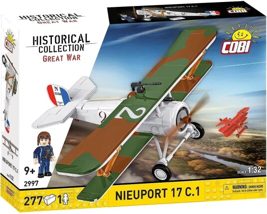 Cobi Nieuport 17c.1 Flymodell Byggesett 277 Deler