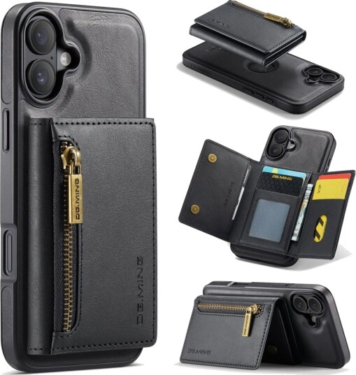 DG Ming M5 avtakbart kortdeksel (iPhone 16) Svart