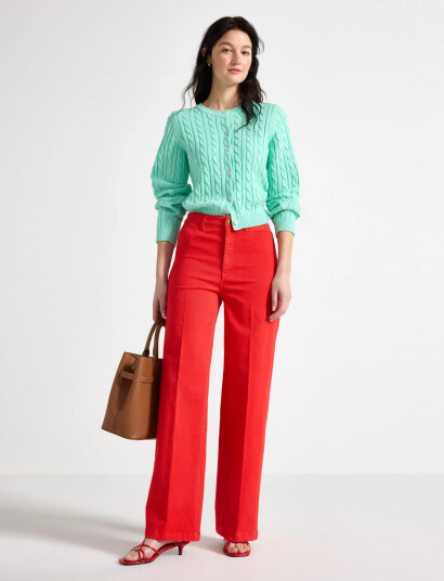 Lindex Trousers Colette Red 44 Lindex Trousers Colette Red 44