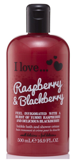 I Love Bubble Bath & Shower Créme Raspberry & Blackberry 500ml