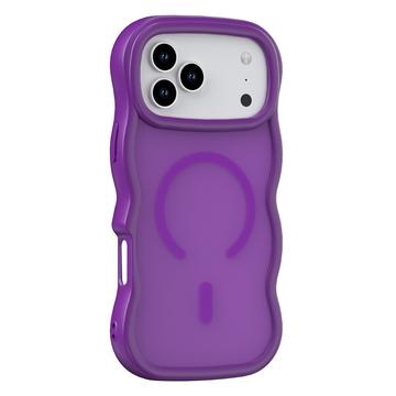 iPhone 17 Pro Max Bølgekant magnetisk hybrid deksel Lilla