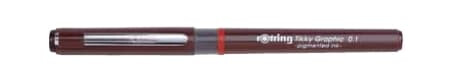 Rotring 1904756 uttrekkbar gelpenn svart burgunder 0,5 mm