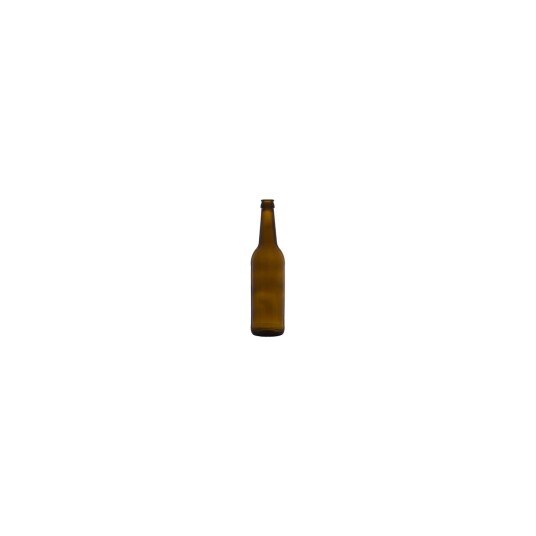 Eske med 24 stk 0,5 l flasker brune long-neck flasker